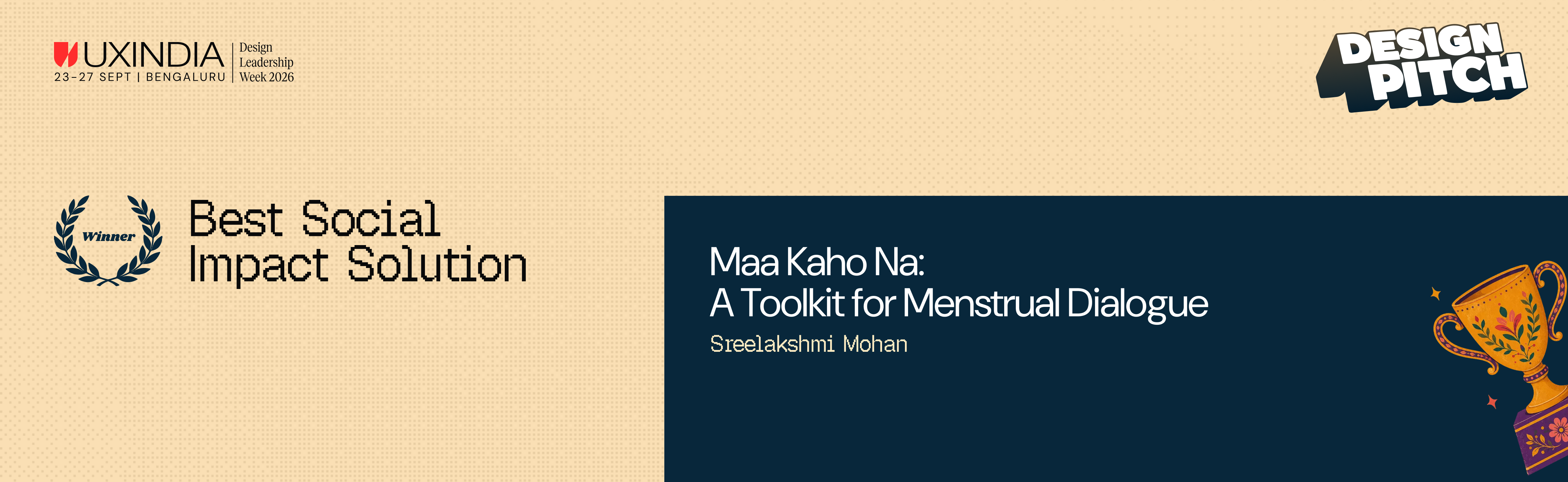 Best Social Impact Solution winner: Maa Kaho Na — A Toolkit for Menstrual Dialogue, by Sreelakshmi Mohan